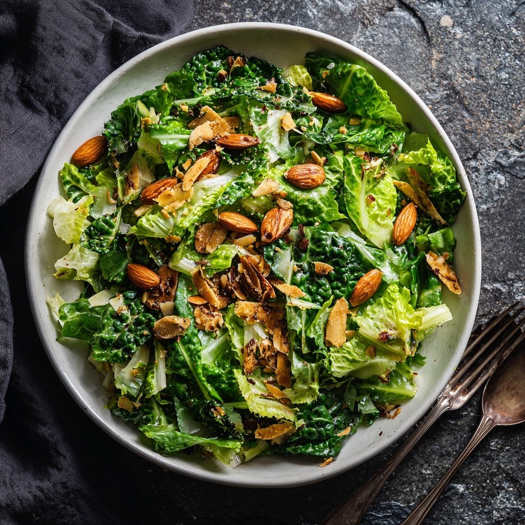 Sellerie Salat mit Gerösteten Mandeln