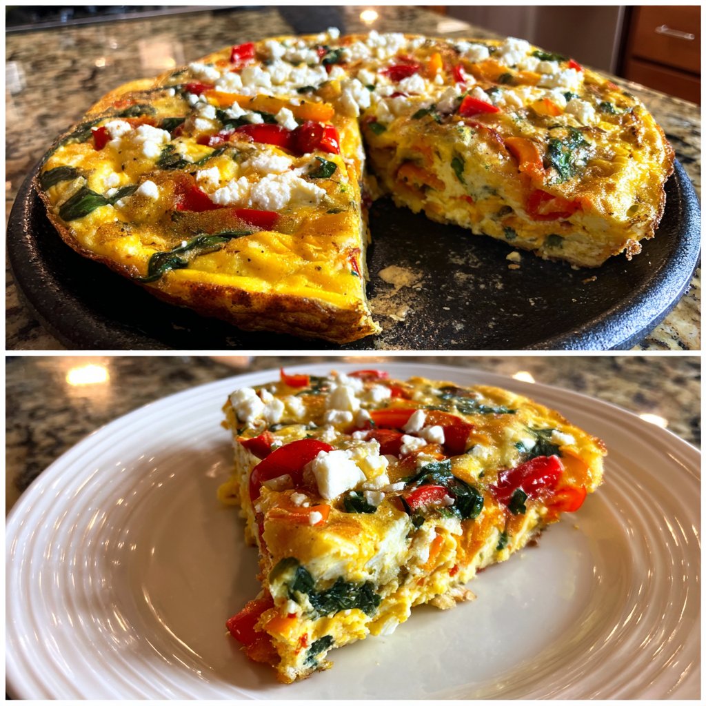 Schnelle und einfache Gemüse-Frittata