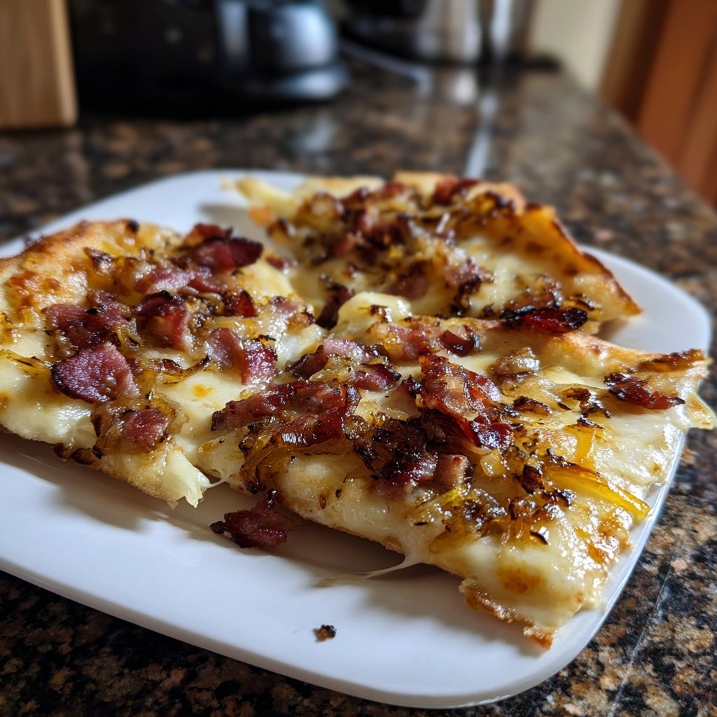 Raclette Pfännchen mit Speck und Zwiebeln