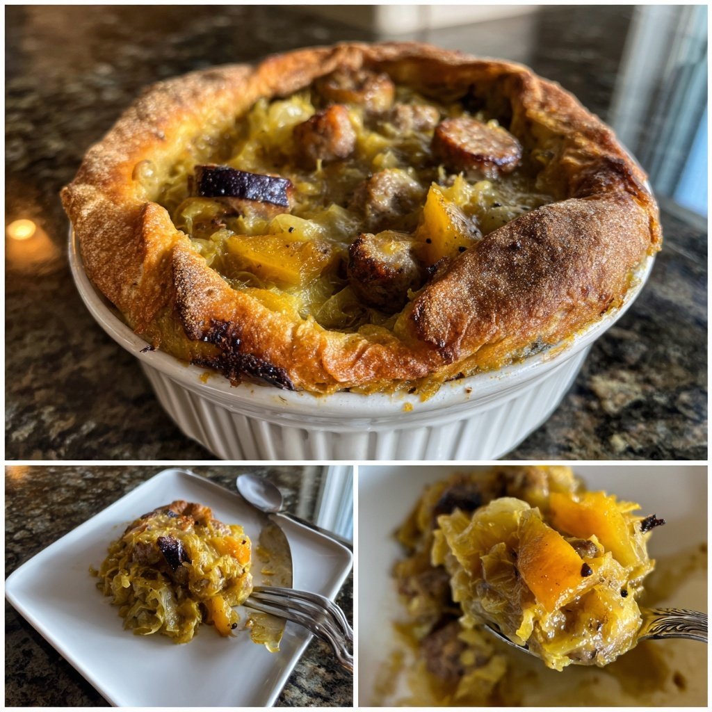 Kohl-Apfel-Pfannenschmortopf