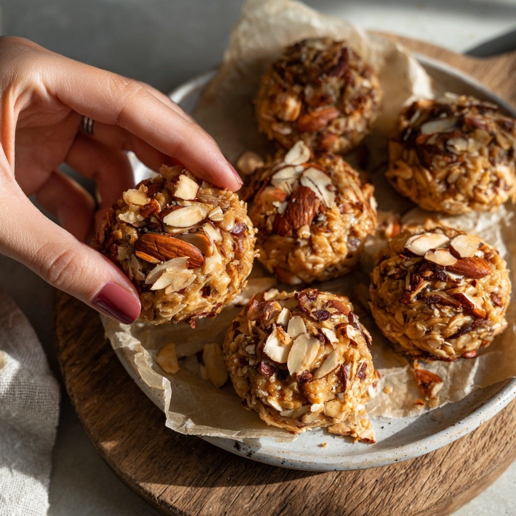 Erdnussbutter Mandel Energiekugeln