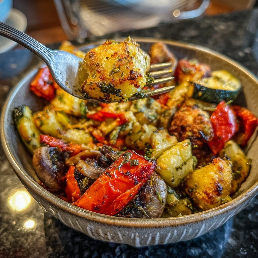 Herzhaft Gebratene Gemüse Bowl