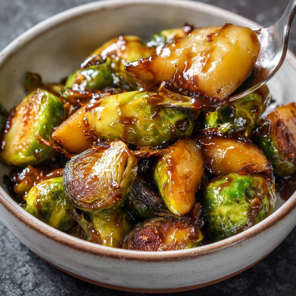 Rosenkohl mit Birnen glasiert