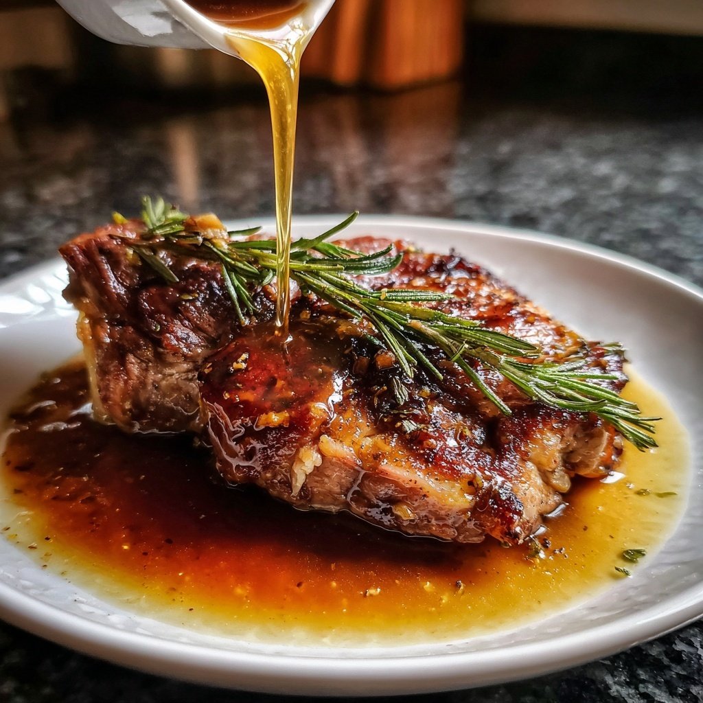 Roastlamm mit Rosmarin Jus