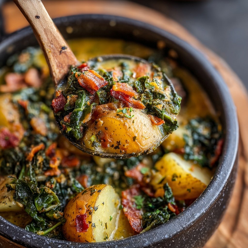 Grünkohl Kartoffel Eintopf herzhaft