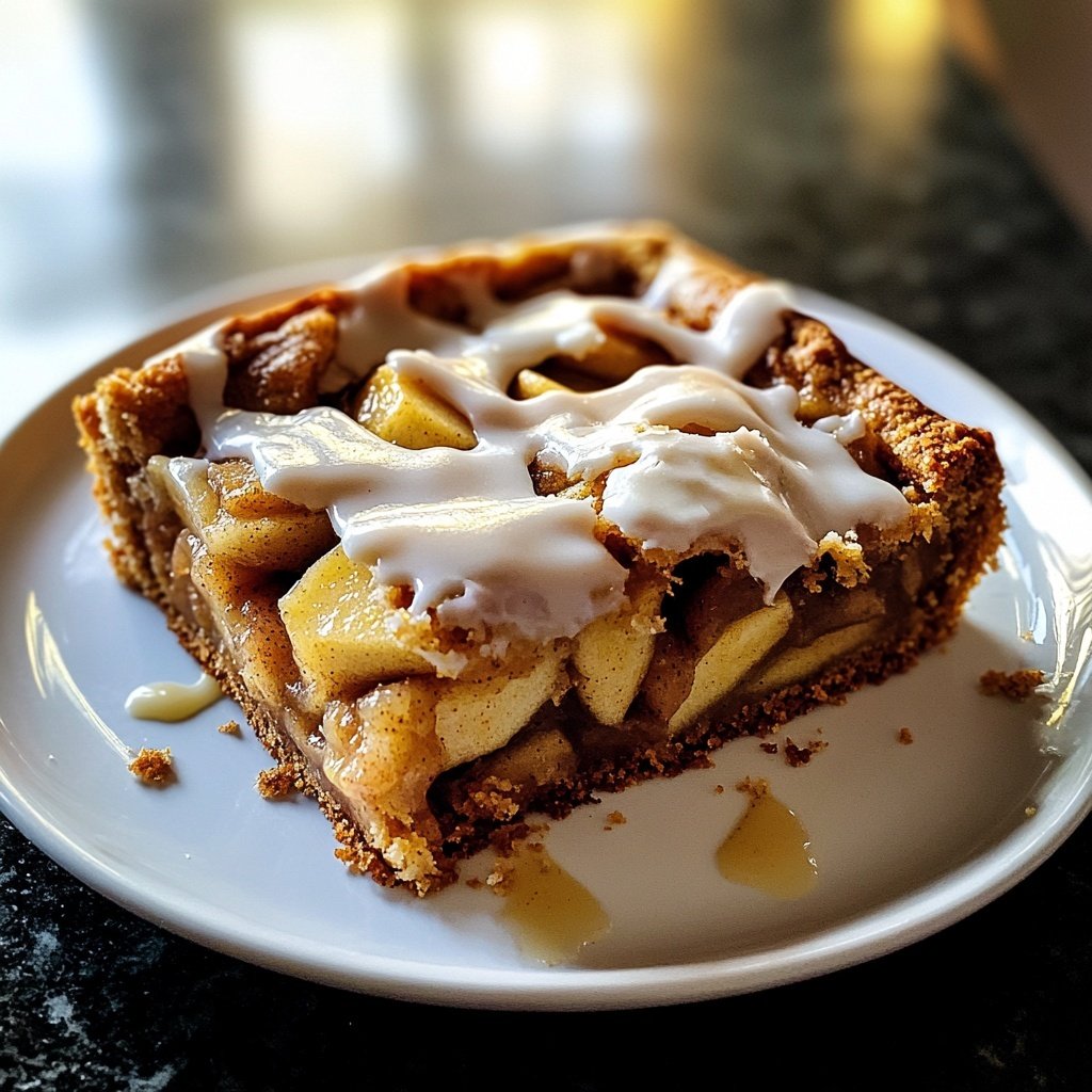 Saisonal-Festlicher Bratapfelkuchen mit Marzipan