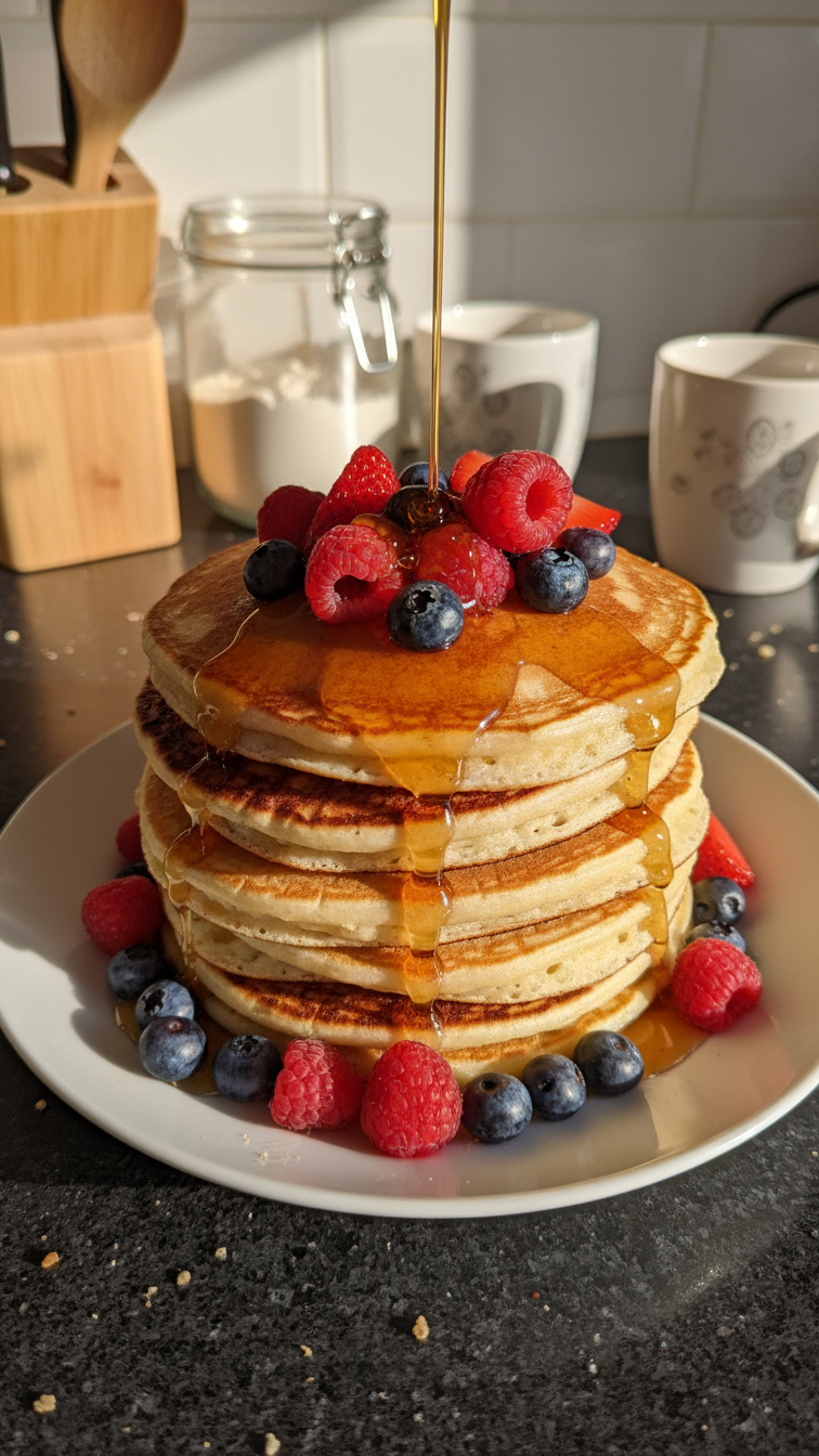 Pfannkuchen Liebesstapel