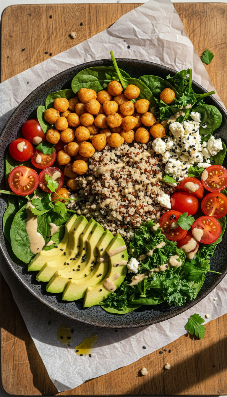 Vegane Mediterrane Buddha Bowl