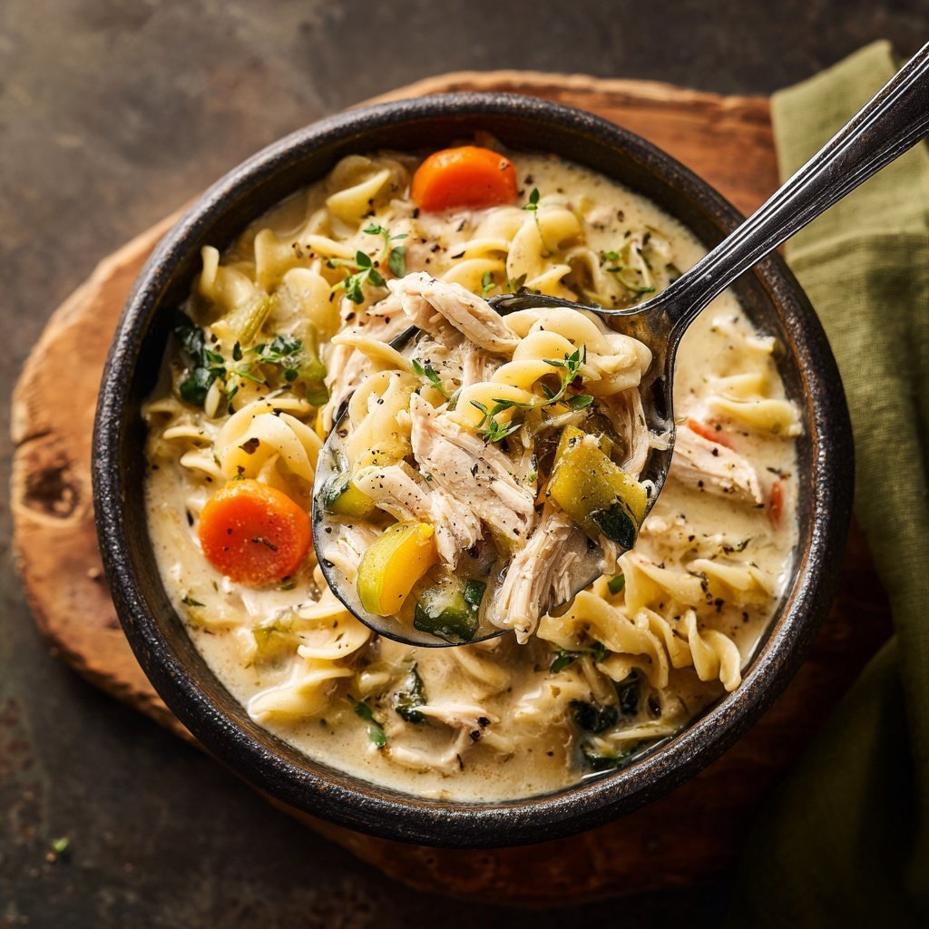 Cremige Hühnersuppen-Nudelsuppe Ultimativ