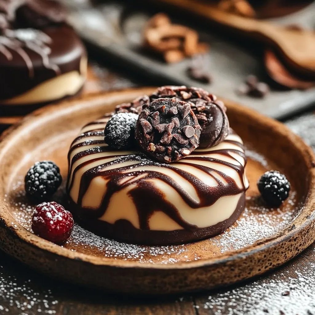 Köstliche Schokolade und Vanille