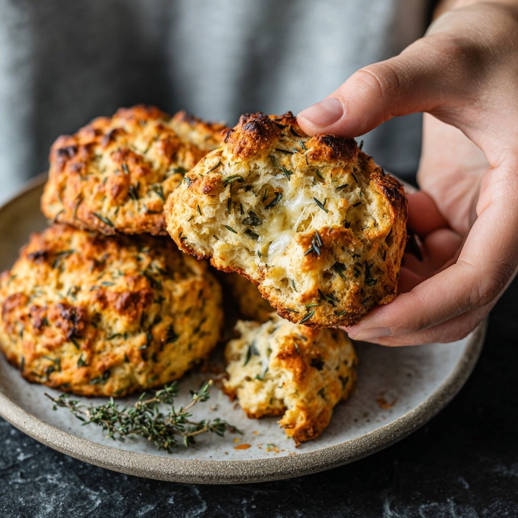 Herzhafte Kräuter Käse Scones