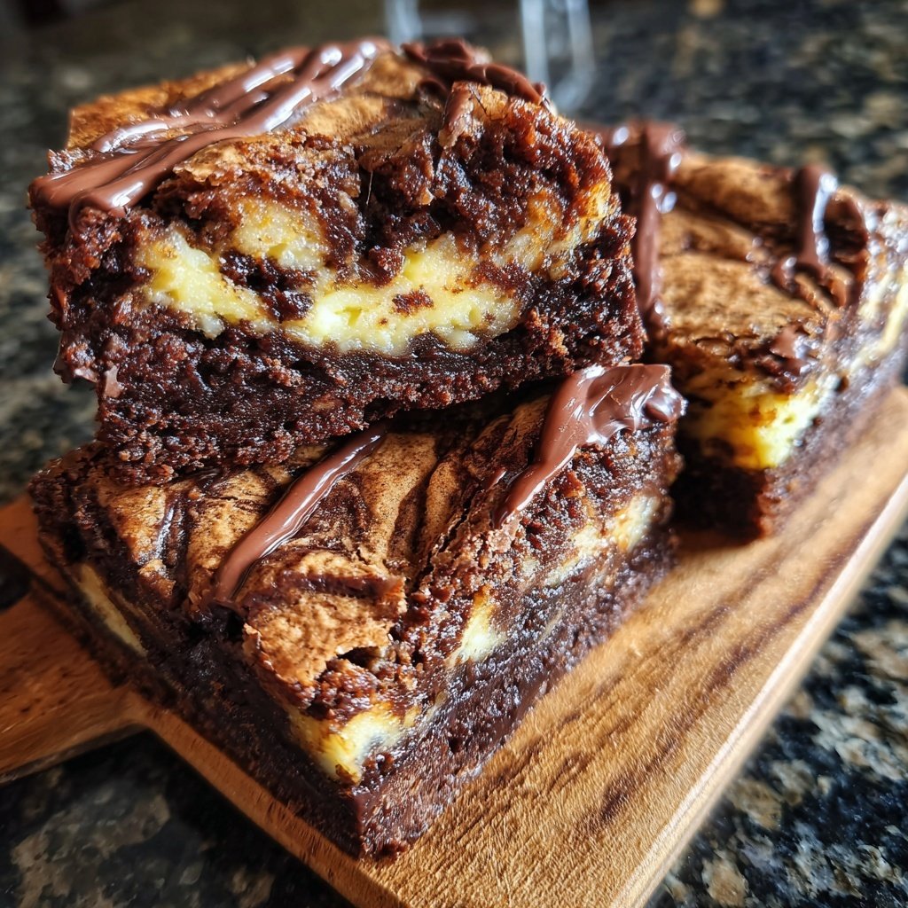 Verwobene Topfen Brownies