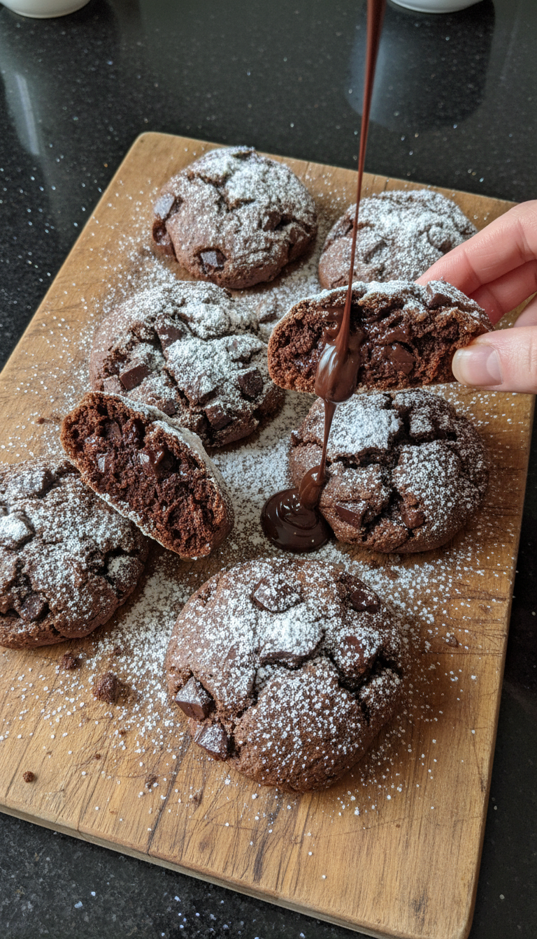 Dunkle Schoko Sauerteig Köstlichkeiten​