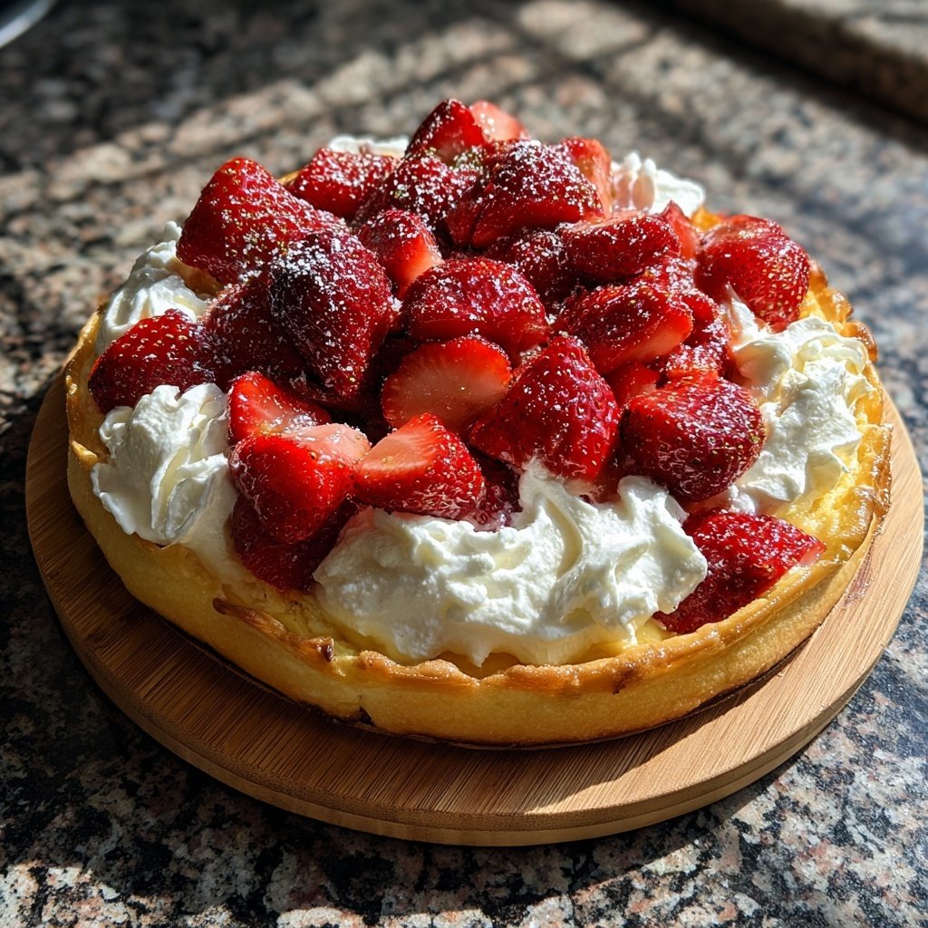 Dekadente Erdbeer-Shortcake-Pizza