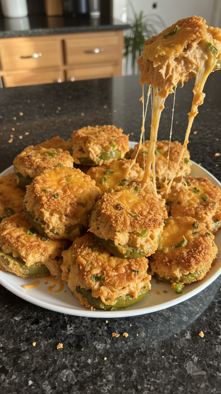 Buffalo Chicken Dip Jalapeños