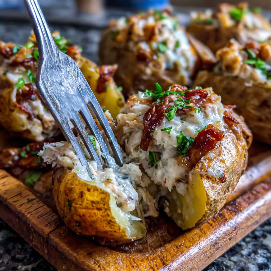 Thunfisch Gefüllte Süßkartoffeln