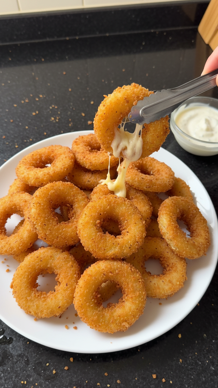 Zwiebelringe mit besonderem Dreh