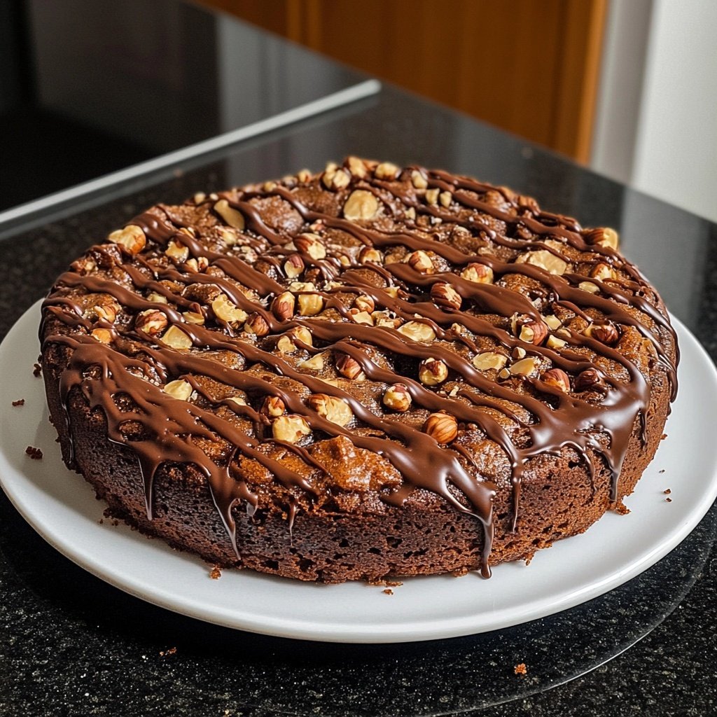 Steinbock Schoko Haselnuss Kuchen