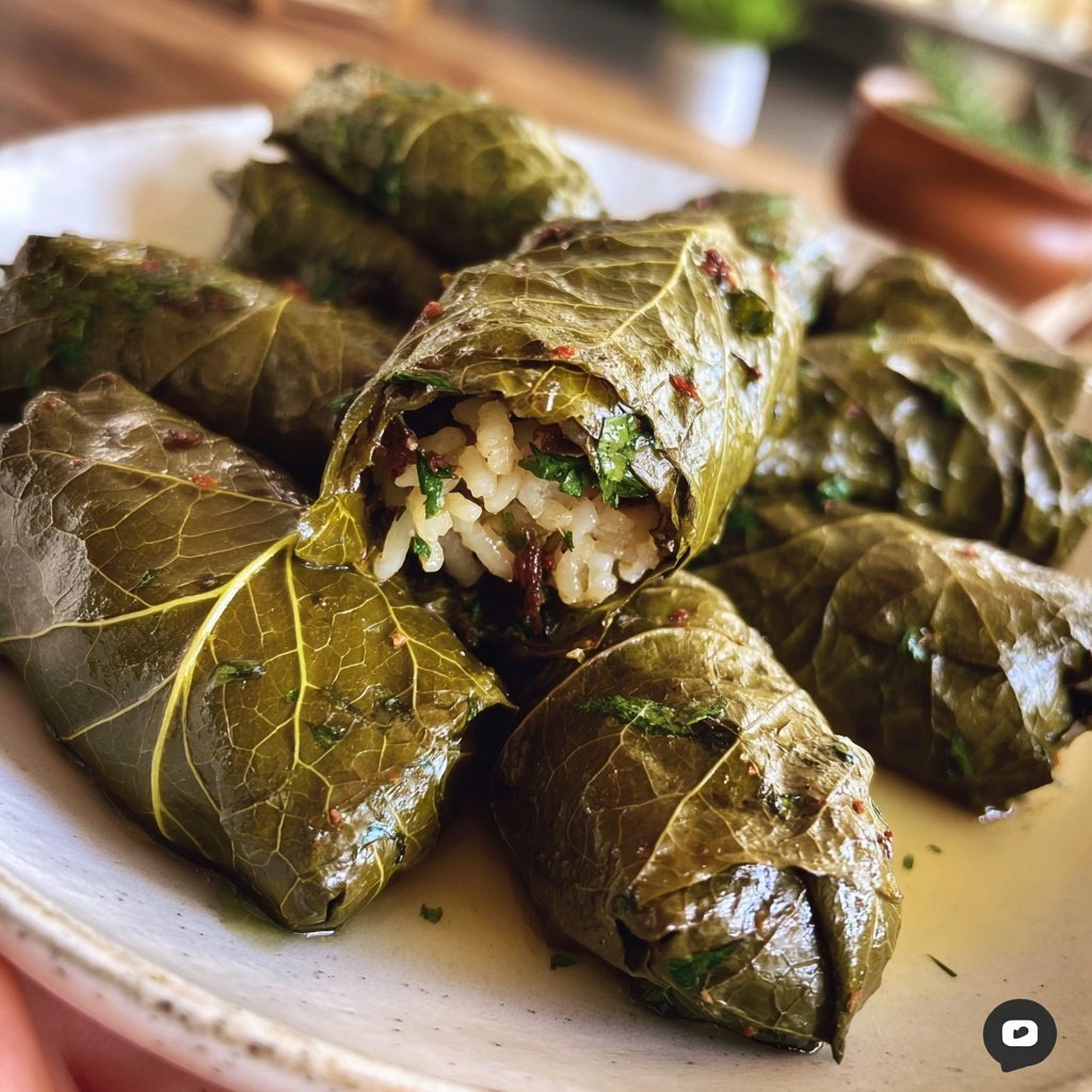 Gefüllte Weinblätter mediterran