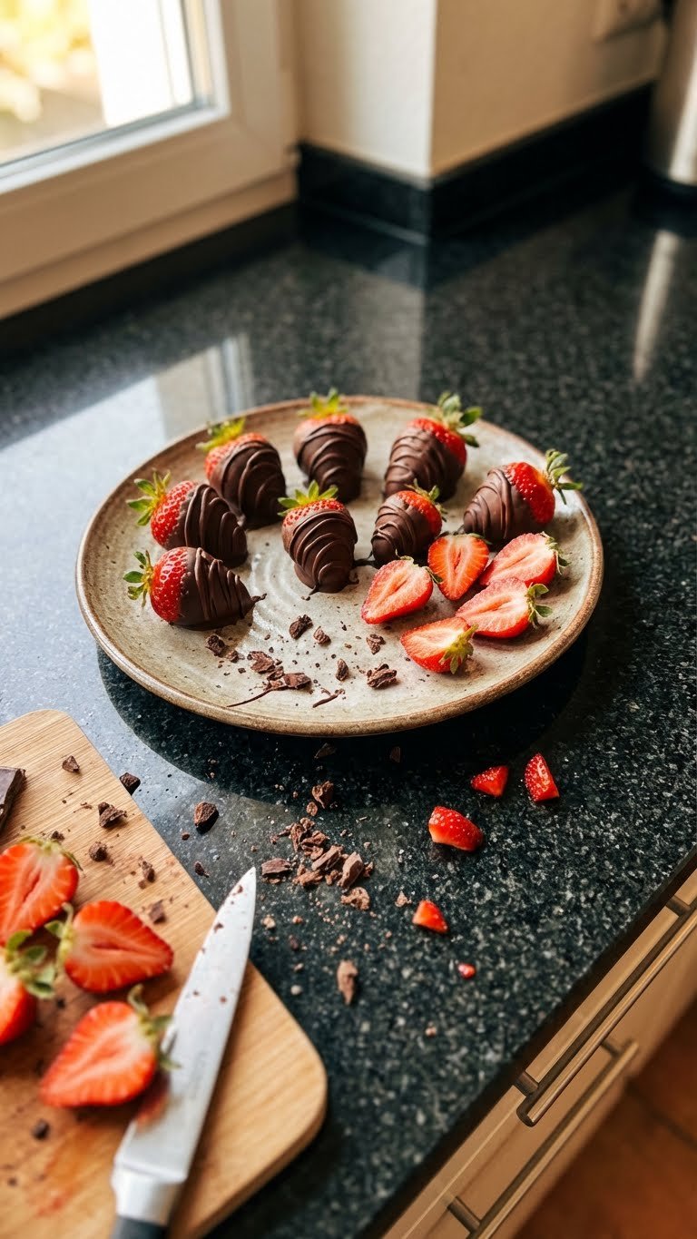 Schoko Erdbeer Genuss Häppchen