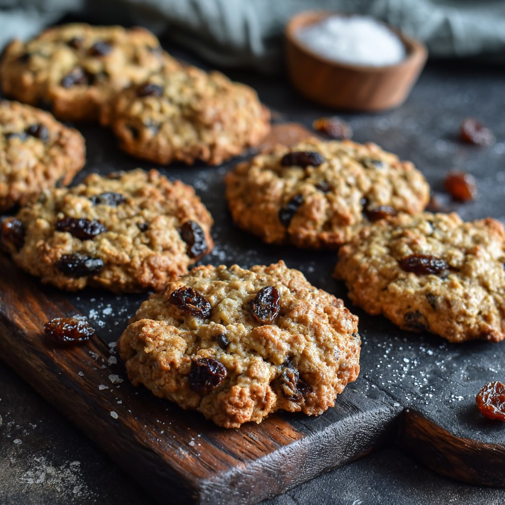 Haferflocken-Rosinen-Frühlingskekse